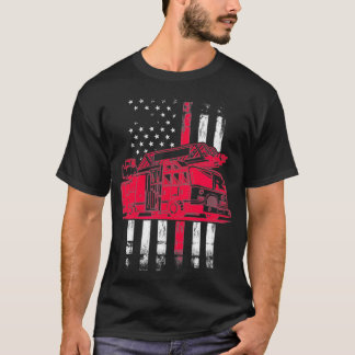 Camiseta Bombeiro Bombeiro Bombeador Caminhão Americano Fla