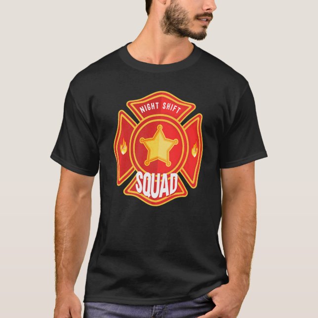 Camiseta Bombeiro Bombeiro Bombeiro Bombeiro Esquadrão de T (Frente)