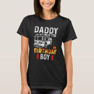 Camiseta Bombeiro Bombeiro Pai Do Bday Boy Do Birt