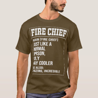 Camiseta Bombeiro-Chefe Definição Bombeiro Engraçado Bombei