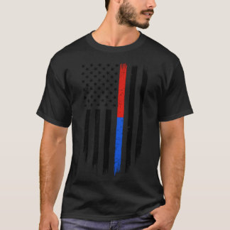 Camiseta Bombeiro da Polícia de Suporte de Sinalizador de L