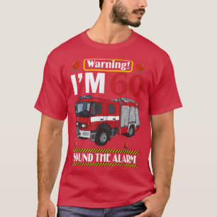 Camiseta Bombeiro de 60 anos Bombeiro de 60 anos Aniversári