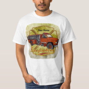 Camiseta bombeiro de caminhão de bombeiros maltês