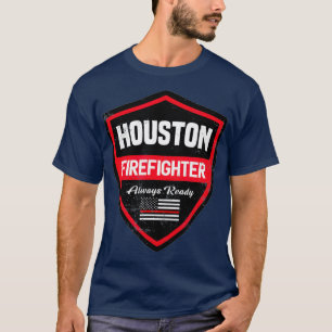 Camiseta Bombeiro de Emergência de Houston Primeiro Respond