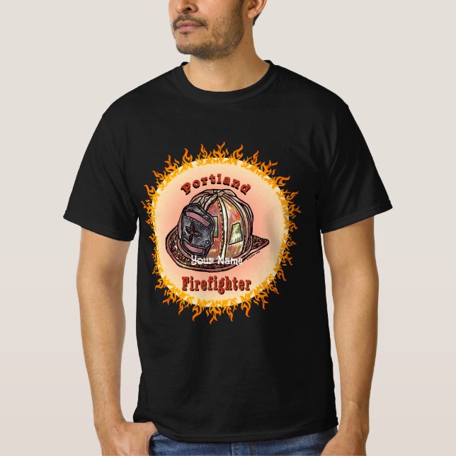Camiseta Bombeiro de Portland  (Frente)