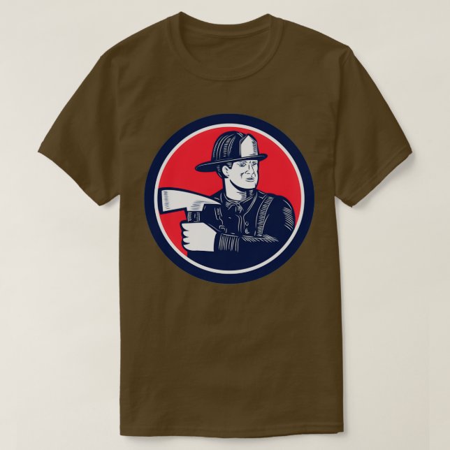 Camiseta Bombeiro Detentor Corta-Fogo (Frente do Design)