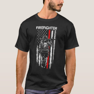 Camiseta Bombeiro dos EUA Bandeira Americana Patriótico Bom