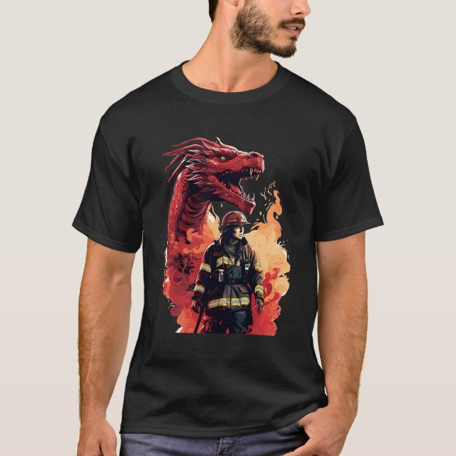 Camiseta Bombeiro Dragão - Bombeiro (Frente)