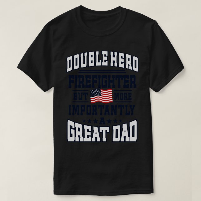 Camiseta Bombeiro e Pai Excelente (Frente do Design)