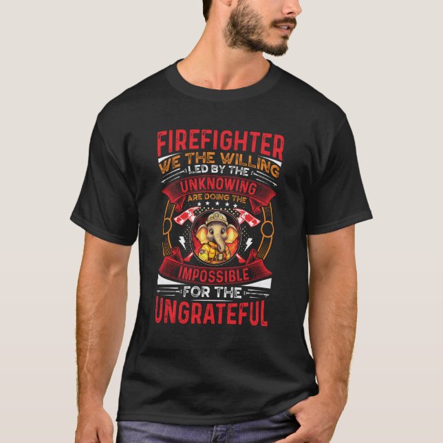 Camiseta Bombeiro elefante (Frente)