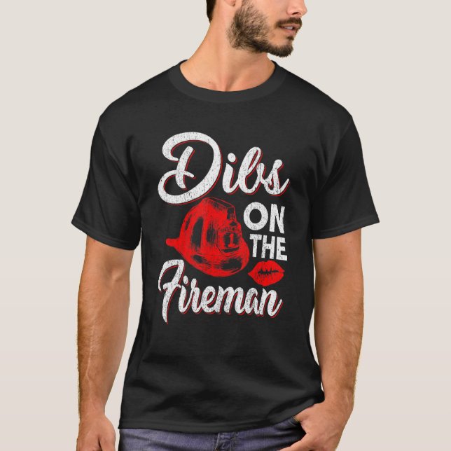 Camiseta Bombeiro Em Designs De Bombeiro Para Homens (Frente)