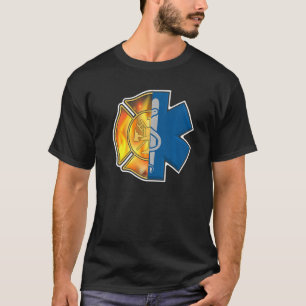 Camiseta Bombeiro Emt Orgulhoso Emt Bombeiro Emblem Ems  2