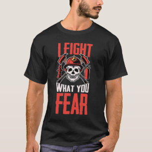 Camiseta Bombeiro Eu Luto Com O Que Você Mede