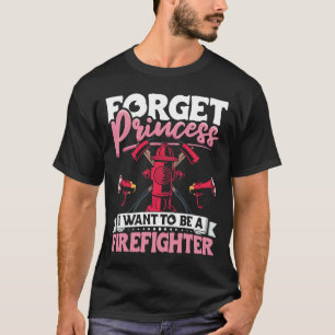 Camiseta Bombeiro fêmea Roupa de bombeiro