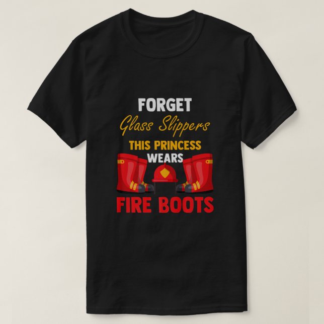 Camiseta Bombeiro Heroínas Mulheres Bombeiros Mulheres Boo  (Frente do Design)