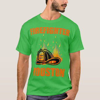 Camiseta Bombeiro Houston Fire Department Gift