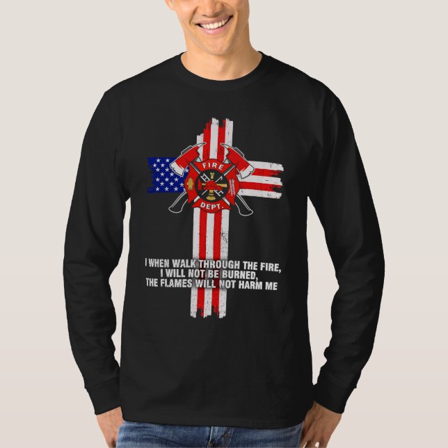 Camiseta Bombeiro I ao atravessar o fogo (Frente)