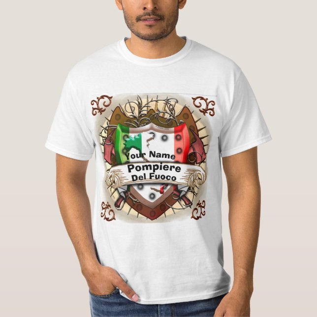 Camiseta Bombeiro italiano (Frente)