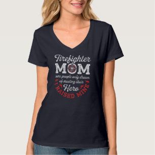 Camiseta Bombeiro Mãe Bombeiro Mães Orgulhosa
