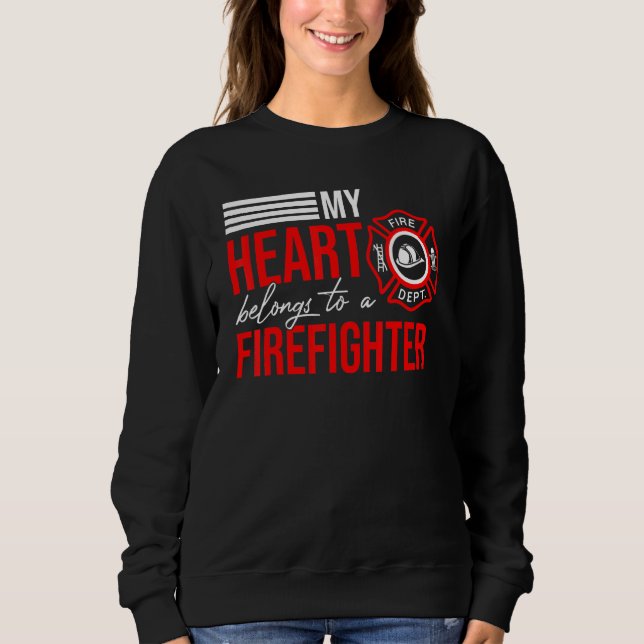Camiseta Bombeiro Marido Esposa Bombeiro Ferramenta de Comb (Frente)