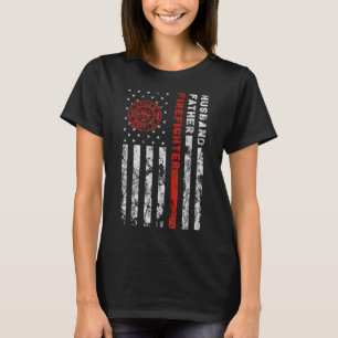 Camiseta Bombeiro Marido Padre Fireman Dia de os pais gif