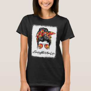 Camiseta Bombeiro Mensageiro Mãe Bombeiros da Vida Feliz Mo