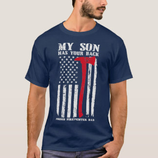 Camiseta Bombeiro Meu Filho Tem Seu Orgulhoso Pai Bombeiro
