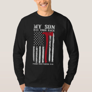 Camiseta Bombeiro Meu Filho Tem Seu Orgulhoso Pai Bombeiro