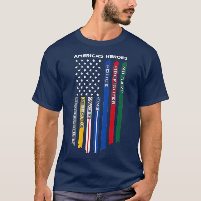 Camiseta Bombeiro Militar da Polícia de Primeira Resposta (Frente)
