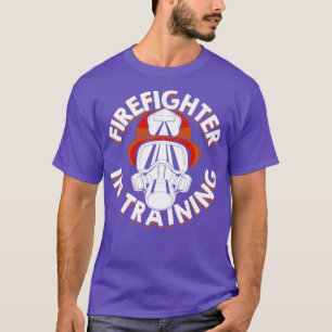 Camiseta Bombeiro Na Formação Do Futuro Presente De Bombeir
