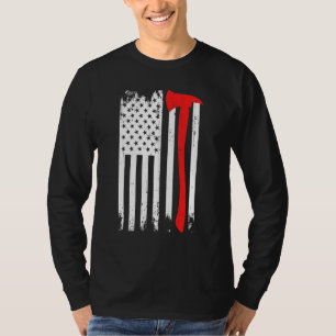 Camiseta Bombeiro Patriótico Bombeiro Emergente