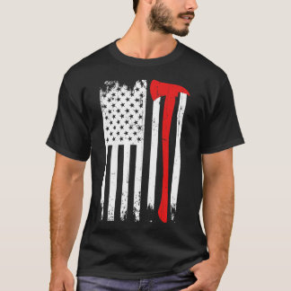 Camiseta Bombeiro Patriótico Bombeiro Emergente