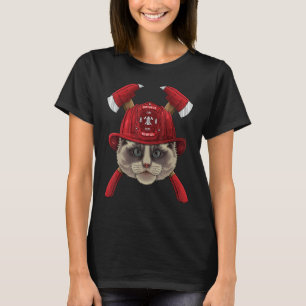 Camiseta Bombeiro Ragdoll Bombeiros Crianças Salvamento de