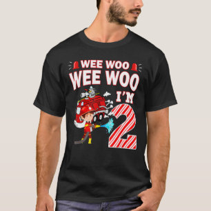 Camiseta Bombeiro Rapaz segundo aniversário de Bombeiro de 