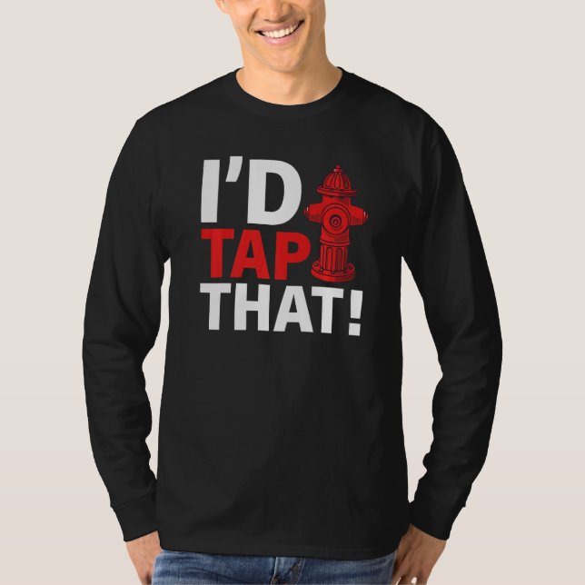 Camiseta Bombeiro Resgate de Incêndio Eu Darria Uma Topada (Frente)
