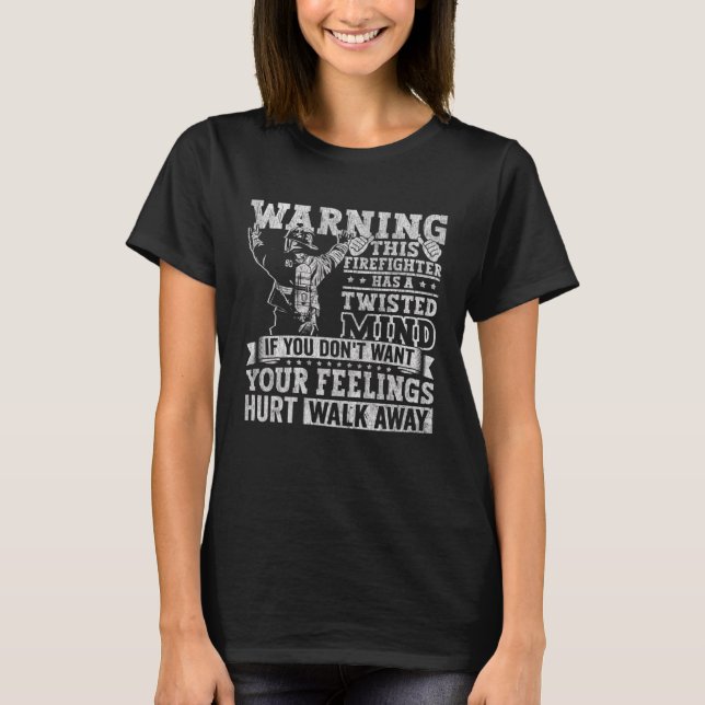 Camiseta Bombeiro Roupa Bombeiro Bombeiro Combate a Homens (Frente)