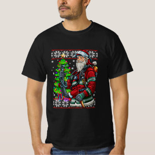 Camiseta Bombeiro Santa Claus Fireman Figurume Feia
