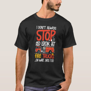 Camiseta Bombeiro Siren Luz Fogo Motor de Fogo