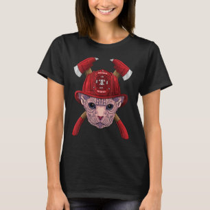 Camiseta Bombeiro Sphynx Fireman Boys Crianças Emergência C
