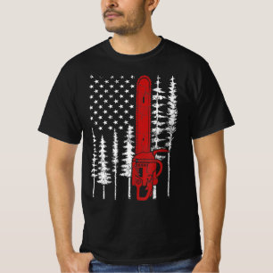 Camiseta Bombeiro Thin Red Line Chinsaw Madeira Bombeiros