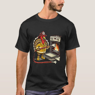 Camiseta Bombeiro Turco Engraçado Santuário de Ação de Graç