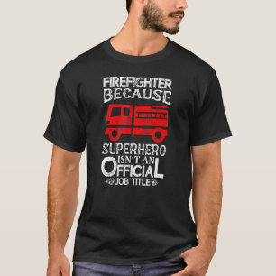 Camiseta Bombeiro Vintage Fireman - Caminhão-Fogo