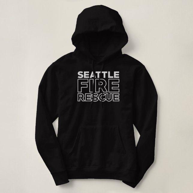 Camiseta Bombeiro Washington, Cidade de Seattle (Frente do Design)
