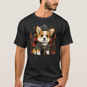 Camiseta Bombeiro Welsh Corgi no Bombeiro Welsh Corgi