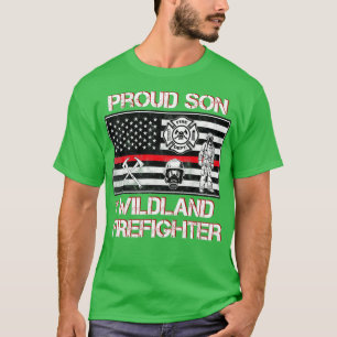 Camiseta Bombeiro Wildland Son Thin Red Line Smokejumper