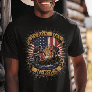 Camiseta Bombeiros Americanos, Heróis do Dia a Dia
