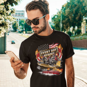 Camiseta Bombeiros Batendo Barco Blaze