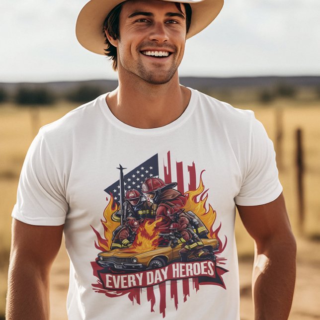 Camiseta Bombeiros Batendo Blaze (Criador carregado)