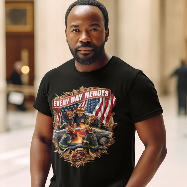 Camiseta Bombeiros Batendo Blaze (Criador carregado)