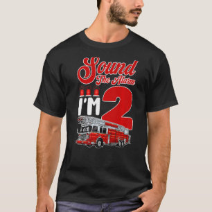Camiseta Bombeiros Bombeiros segundo aniversário Boys